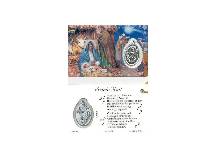 Carte-prière avec insertion NATIVITE- anglais