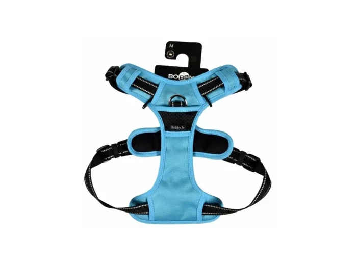Harnais Bobby confort bleu pour chien