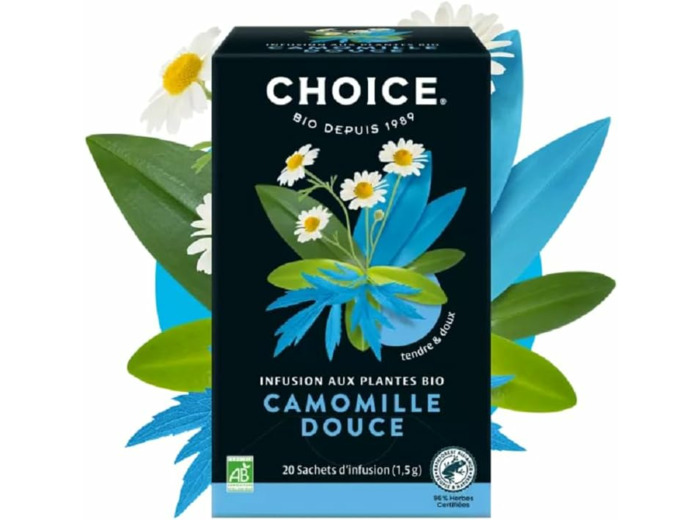 Infusion camomille douce 20x1,5g Choice