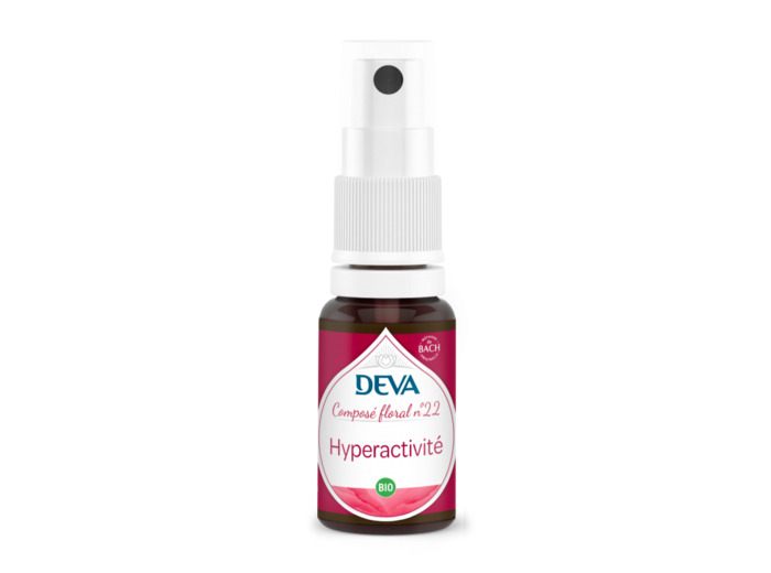 Hyperactivité-composé floral bio n°22-15ml-Deva