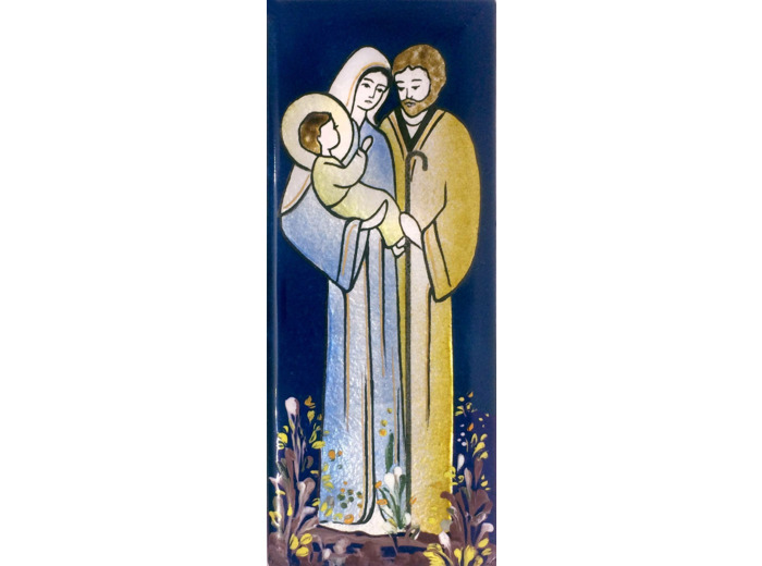 Sainte Famille 15,5X6,5cm - EMAUX DU LIBAN