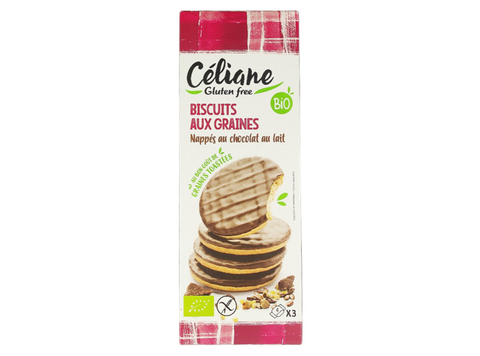 Biscuits Aux Graines Chocolat au lait Sans Gluten Bio 150g
