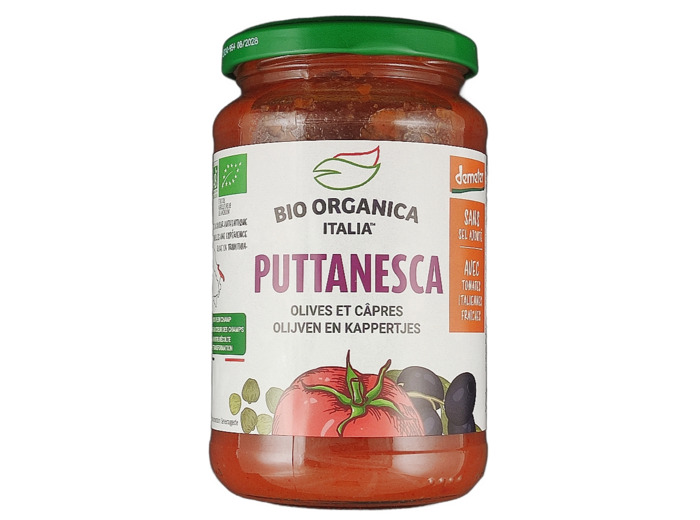 Sauce Puttanesca Olives et Câpres 350g Bio