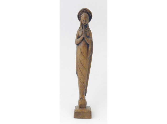 Vierge aux mains jointes- résine 24cm- TON BOIS