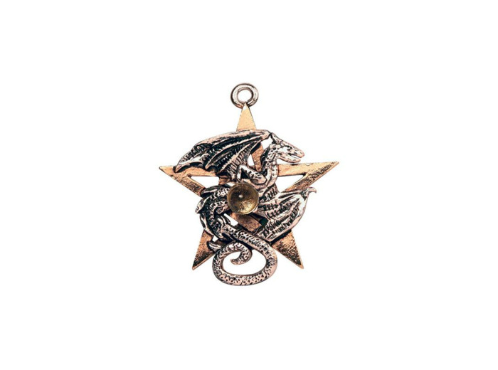 Pendentif "Forbidden" Pentacle du Dragon