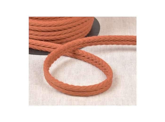 Double passepoil chevron 550 rouille C46 10mm 100% coton le mètre