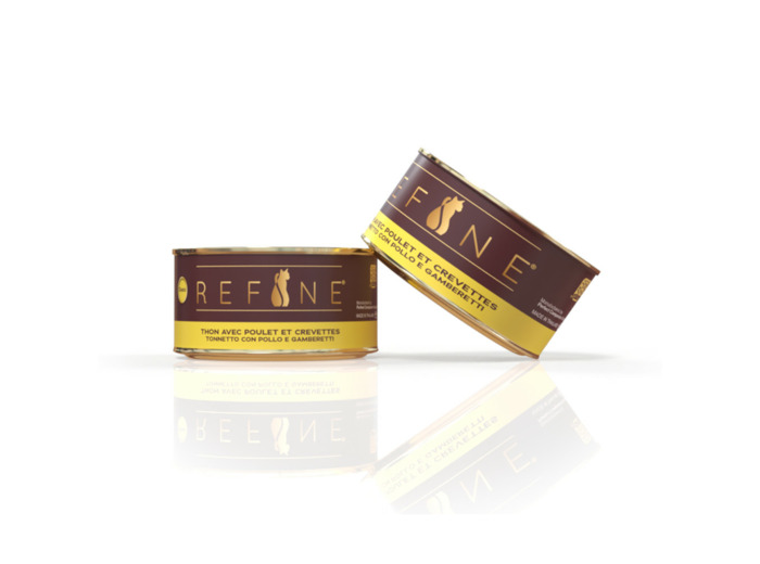 REFINE Chat, Thon poulet & crevettes - 85g
