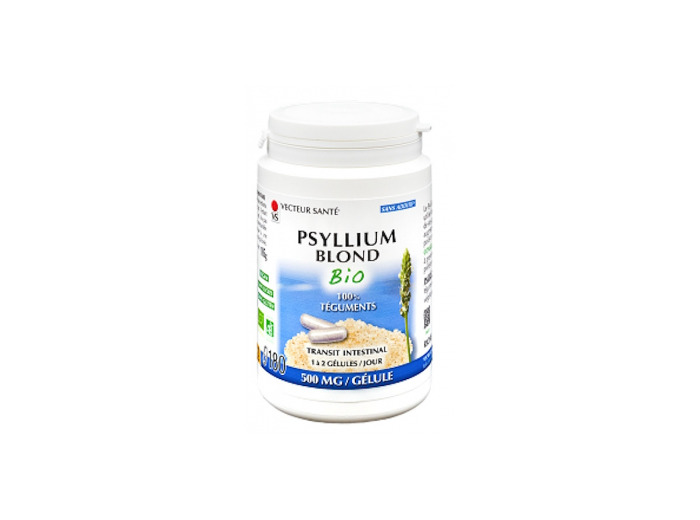 Psyllium Blond Teguments Bio 180 gélules