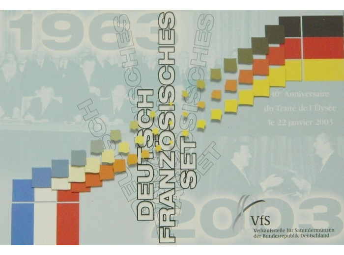 SET FRANCE ALLEMAGNE (FRANCO ALLEMAND) 2003 BU TRAITE DE L'ELYSEE