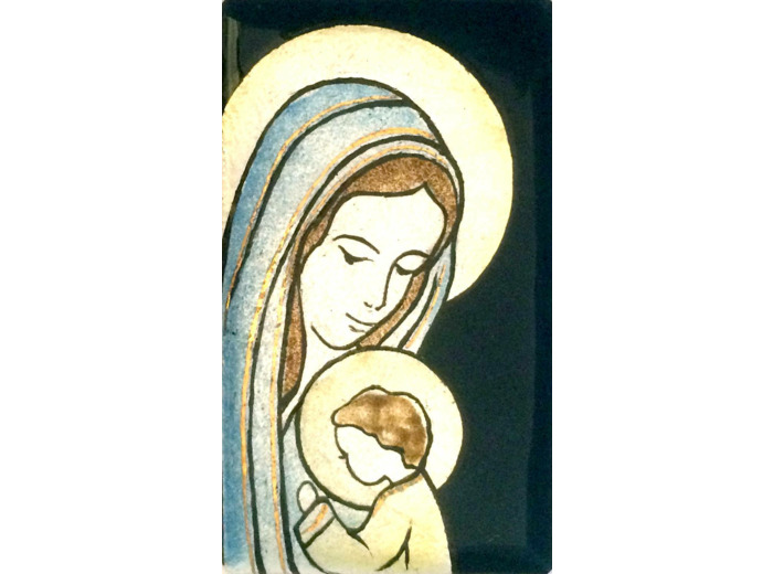 Mère et Fils 9,5X5,5cm - EMAUX DU LIBAN