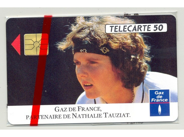 TELECARTE NSB 50 UNITES 03/92 GAZ DE FRANCE PARTENAIRE DE NATHALIE TAUZIAT F251