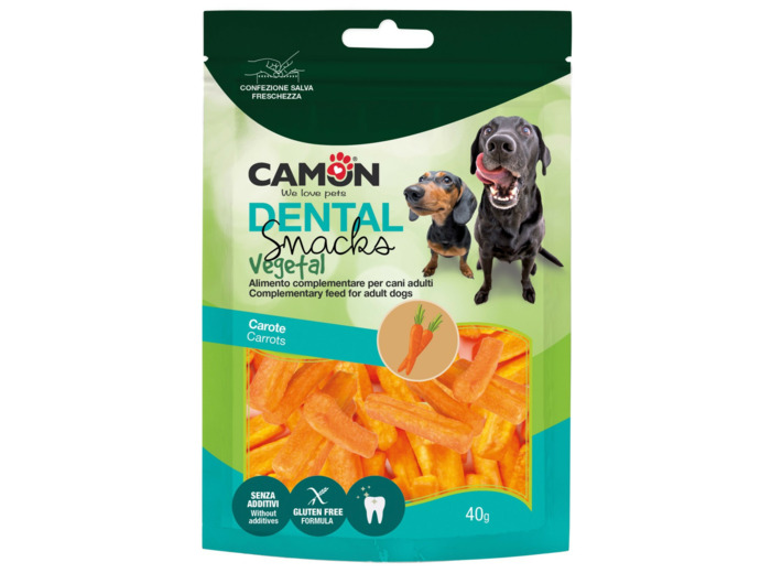 Friandises végétales à la carotte & patate douce - 40g