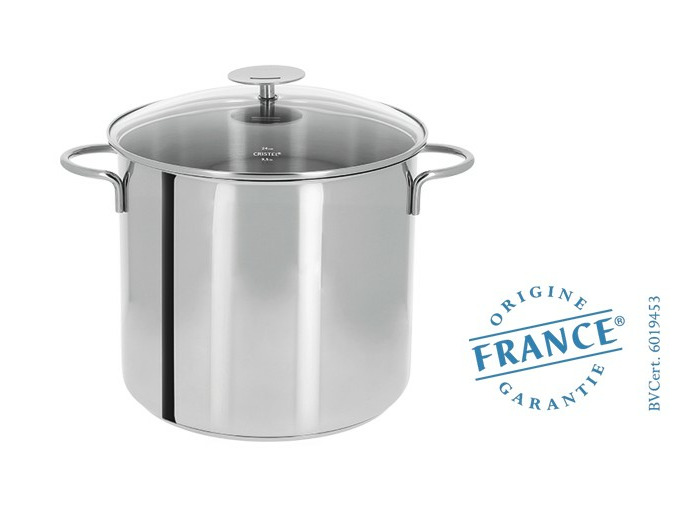 MARMITTE INOX 24CM TOUX FEUX AVEC COUVERCLE