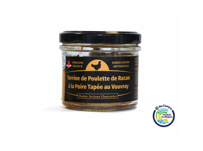 Terrine de Poulette de Racan à la Poire Tapée et au Vouvray 80 g
