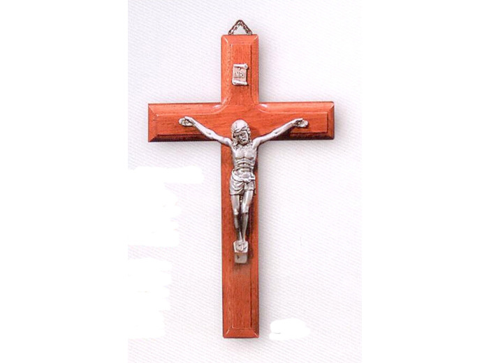 Crucifix 15cm BOIS christ métal