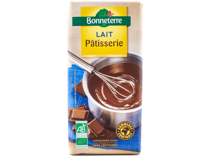 Tablette de Chocolat au Lait Pâtisserie Bio 200g