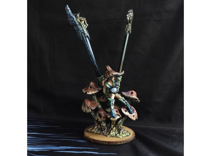 Porte crayons et sa pierre naturelle