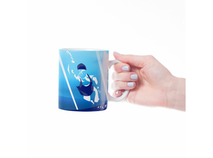 Tasse ou mug de natation "La femme qui nage" - Personnalisable
