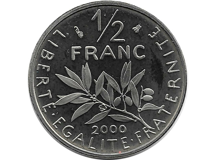 FRANCE 1/2 FRANC ROTY 2000 BE