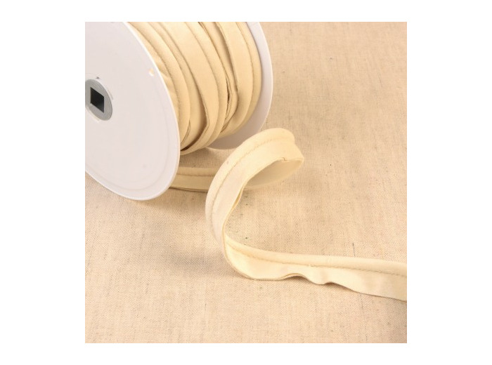 Dépassant velours 5mm 6074 ecru au mètre 6074C51