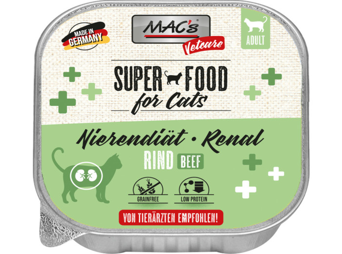 MAC'S Vetcare Renal Bœuf pour chat - 100 g