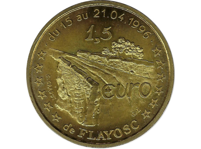 EURO TEMPORAIRE 1.5 EURO DE FLAYOSC 1996 UNC