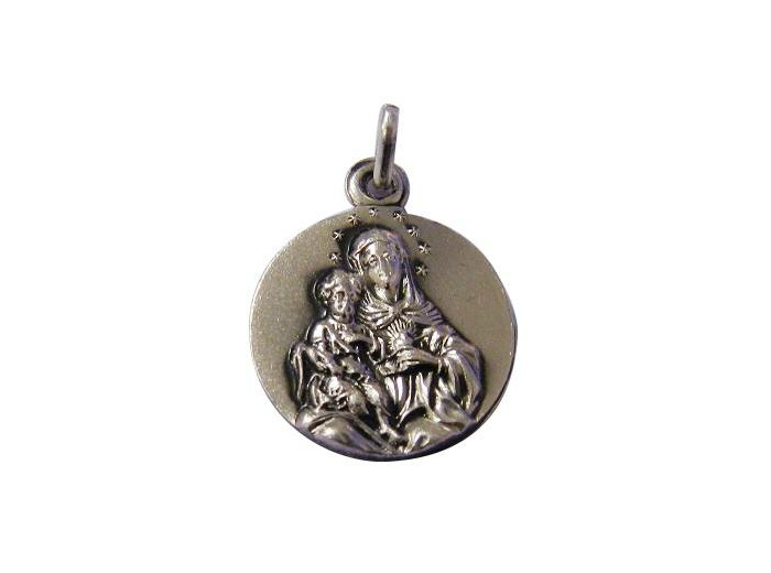 Médaille 17mm en Argent 925 - COEUR IMMACULE DE MARIE