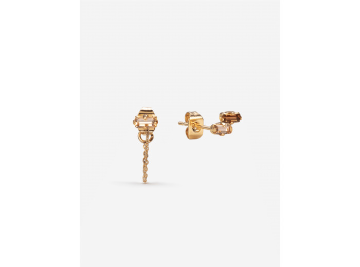 Paire de boucles d'oreilles nudes Blaise