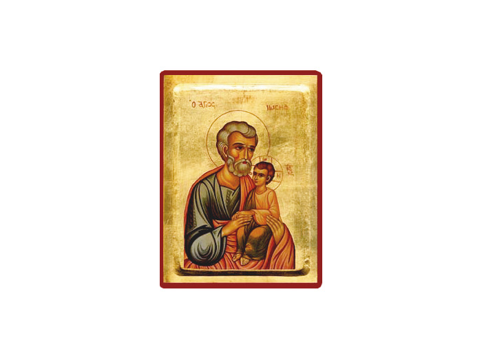 Icône dorée incurvée 18*23cm - ST JOSEPH