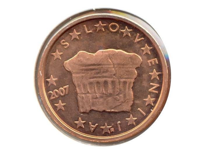 SLOVENIE 2007 2 CENTIMES SUP