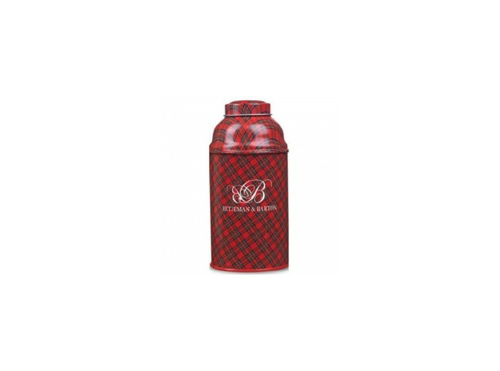 Boîte à thé biberon 100gr tartan