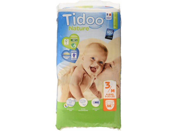 COUCHES BEBE T3 MIDI 4-9KG (56) Tidoo night and day