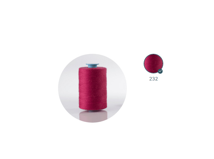 ZX 75-232 pivoine FIL À COUDRE 100% POLYESTER TRÈS RÉSISTANT bobine 1000m