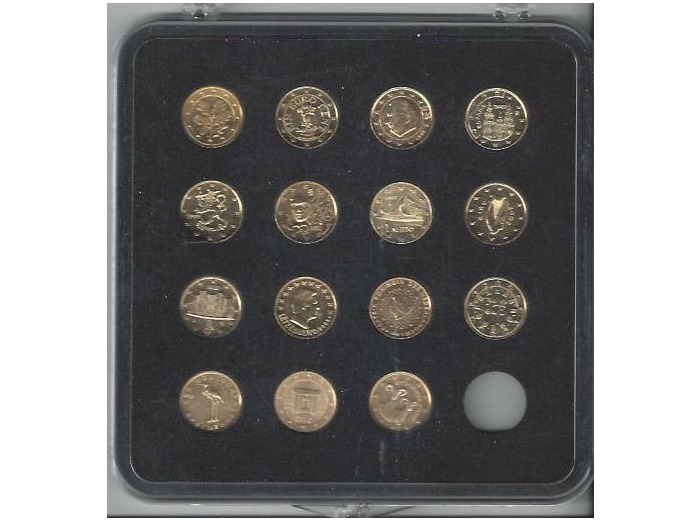 SERIE DOREE 15 X 1 CENTIME D'EURO