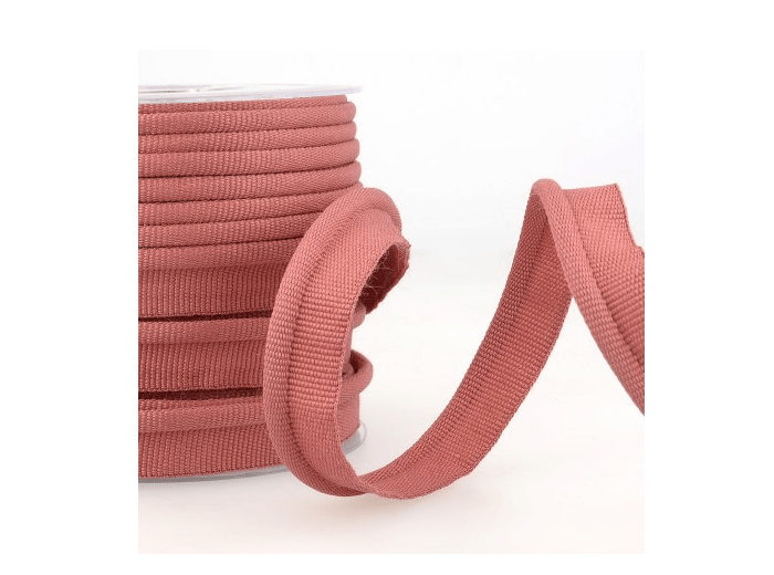 Simple passepoil vieux rose 519 C77 8mm 100%polyester le mètre 519C77