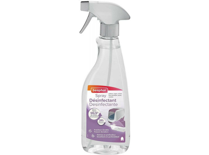 Nettoyant désinfectant 3 en 1 pour l'habitat - 500ml