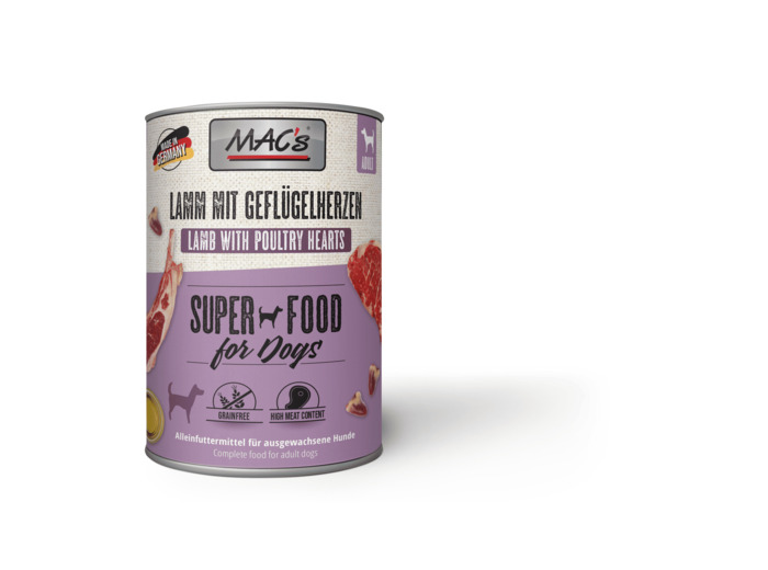 MAC'S Agneau & coeur de volaille pour chien - 2 formats