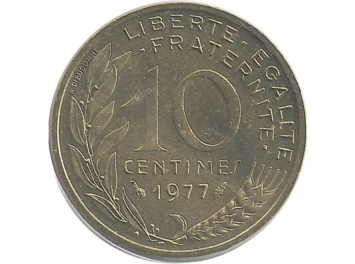 FRANCE 10 CENTIMES LAGRIFFOUL 1977 FDC