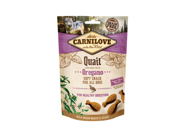 Friandises Semi-Humide Caille/Origan (Sans Céréales) - 200GR