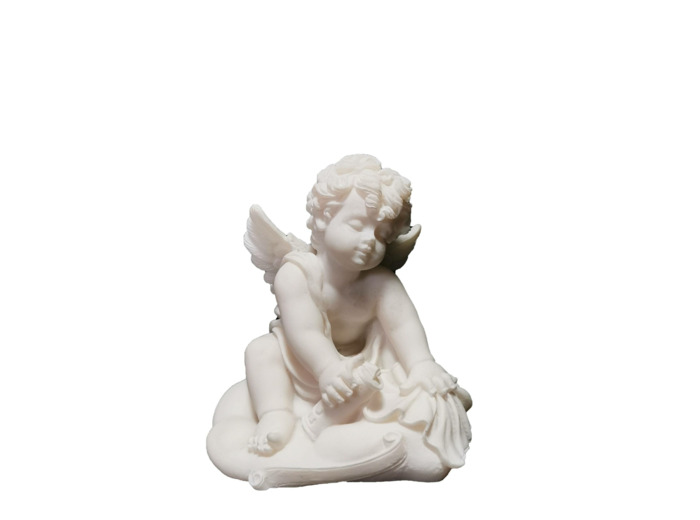 Statue en albâtre 10x11cm - ANGE