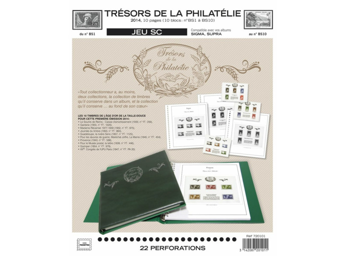 TRESORS DE LA PHILATELIE SC 2014 (Jeu avec pochettes) YVERT ET TELLIER