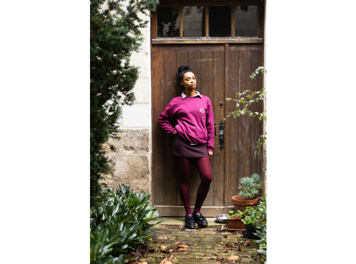 Sweat col rond Empreinte Signature Malabar – Swarovski