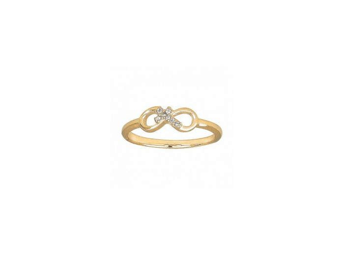 Bague en Plaqué Or Taille 50 - DIEU AMOUR INFINI