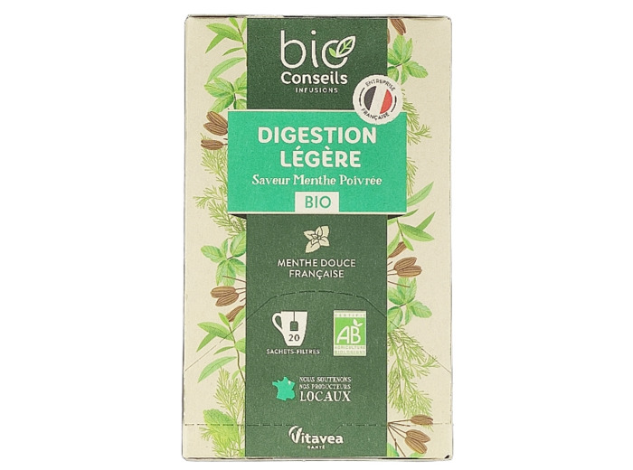 Infusion Digestion Légère Bio 20 Sachets