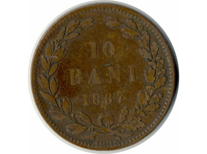 ROUMANIE 10 BANI 1867 TB
