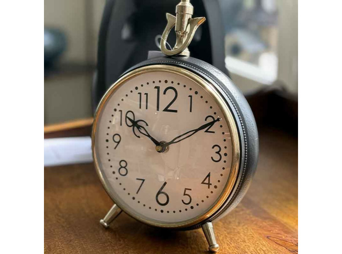 Horloge vintage à poser 17x10x24cm