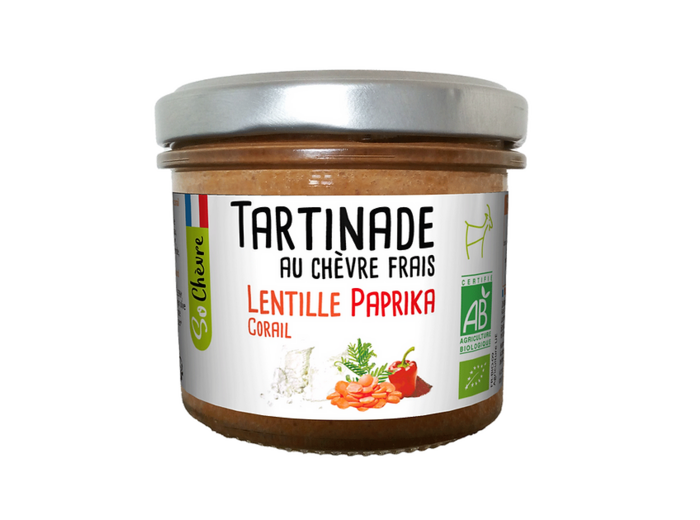 Tartinade Chèvre Frais Lentille Corail Paprika 90G