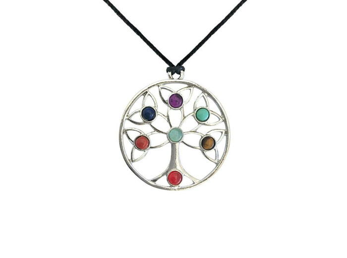 Pendentif Arbre de Vie 7 chakras