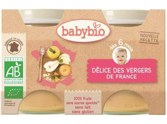 Delice fruits pot 2x130g Babybio