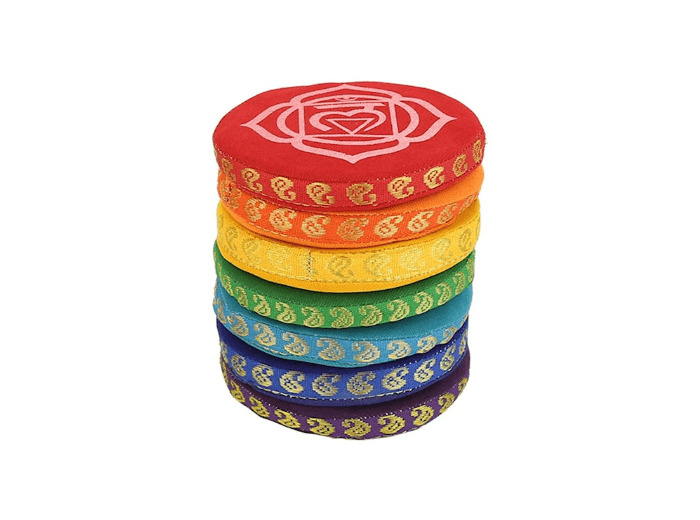 Coussins pour bols chantants set 7 chakras (petit)